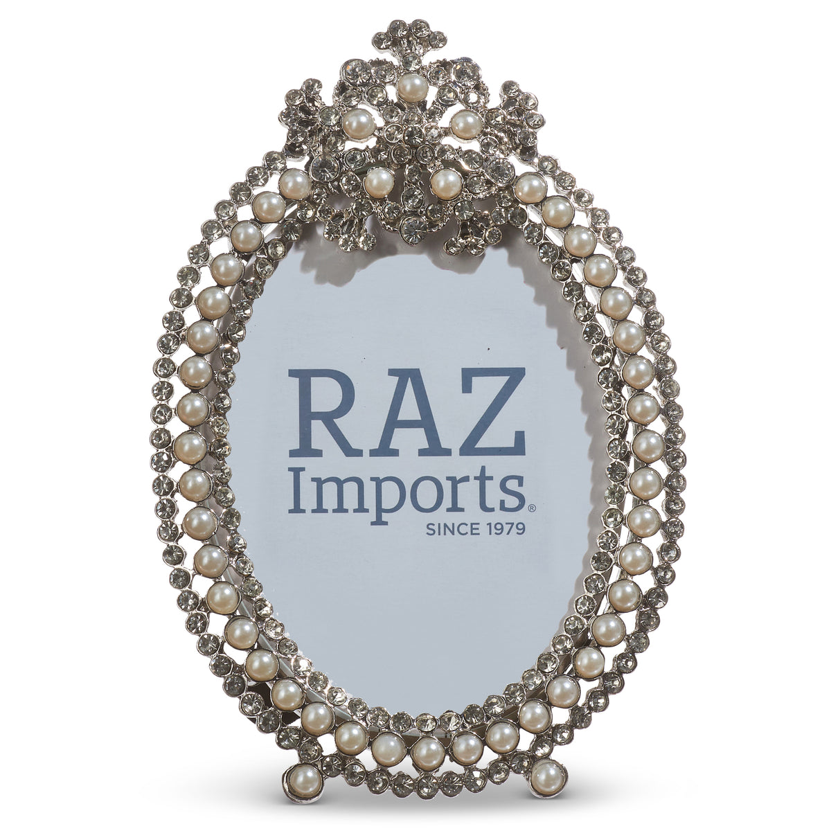 FRAME 3X5 OVAL PEARL