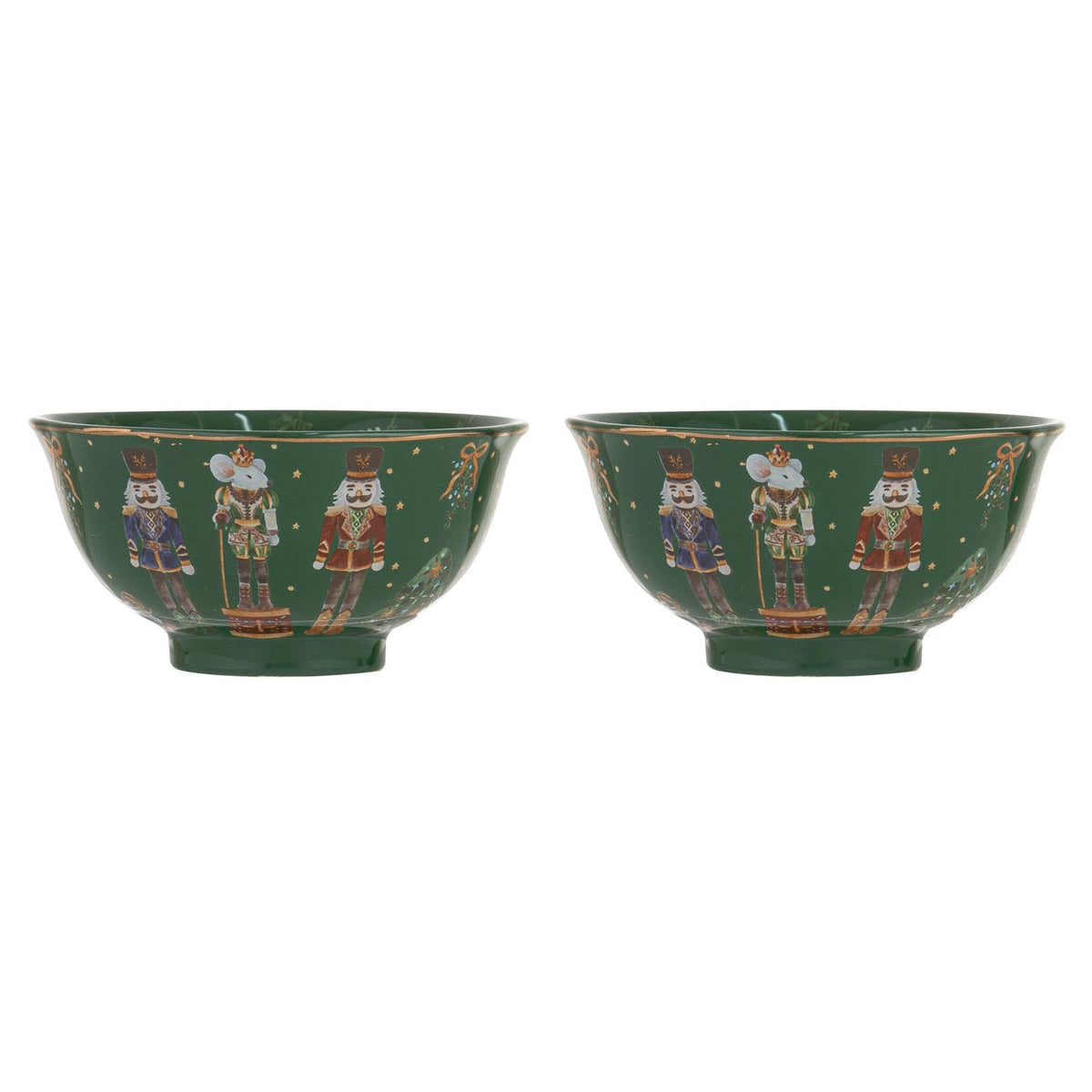 CHRISTMAS WONDERLAND GREEN 2PACK BOWL