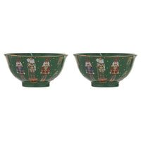 CHRISTMAS WONDERLAND GREEN 2PACK BOWL