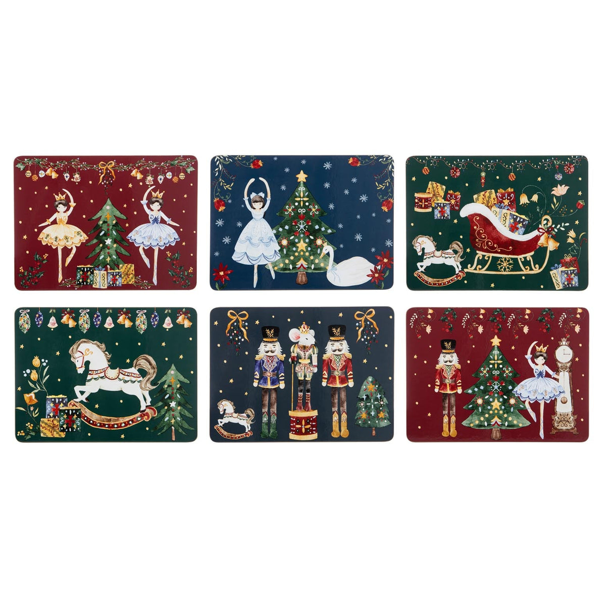 CHRISTMAS WONDERLAND PLACEMATS SET OF 6