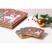 CHRISTMAS WONDERLAND COASTERS SET OF 6