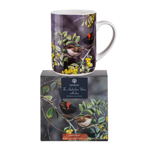Mug Australian Wren Wattle Dance