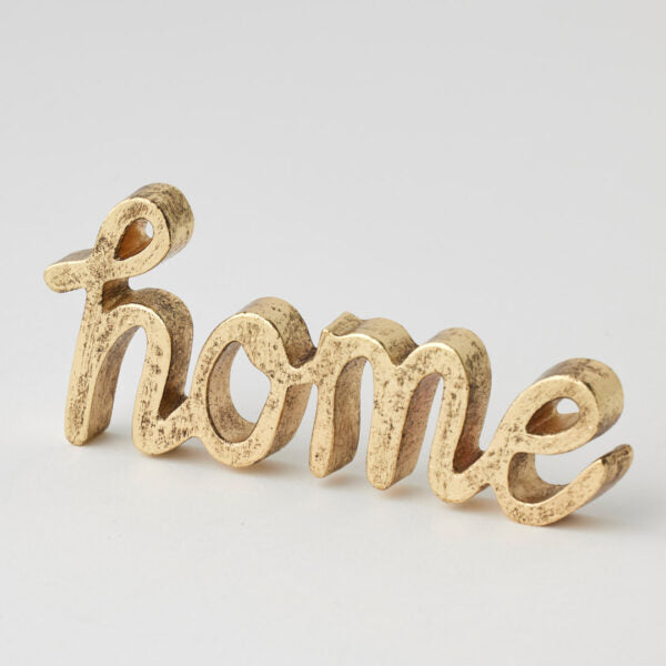 Welcome Home Sculpture - Gold