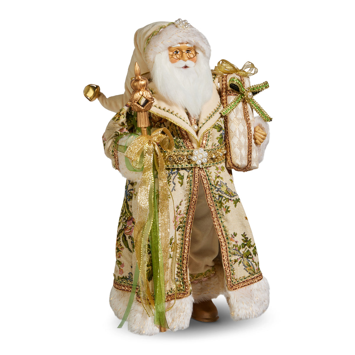 Blooming Floral Santa 46cm