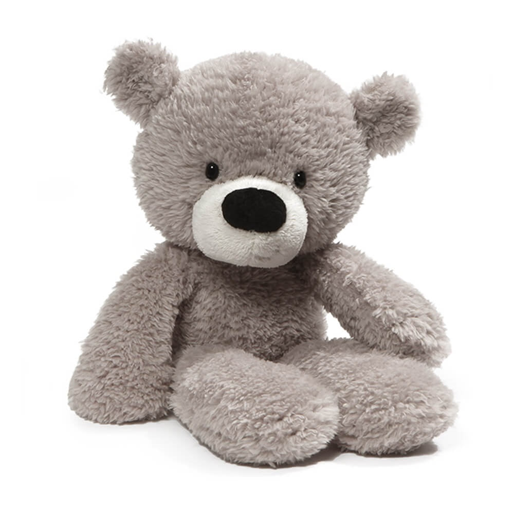 GUND BEAR FUZZY GREY 34CM