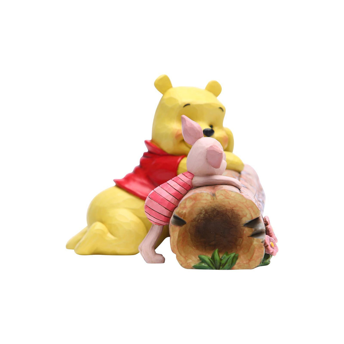 Jim Shore Disney Traditions Pooh & Piglet On Log - Truncated Conversation