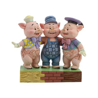 Jim Shore Disney Traditions - Three Little Pigs - Squealing Siblings