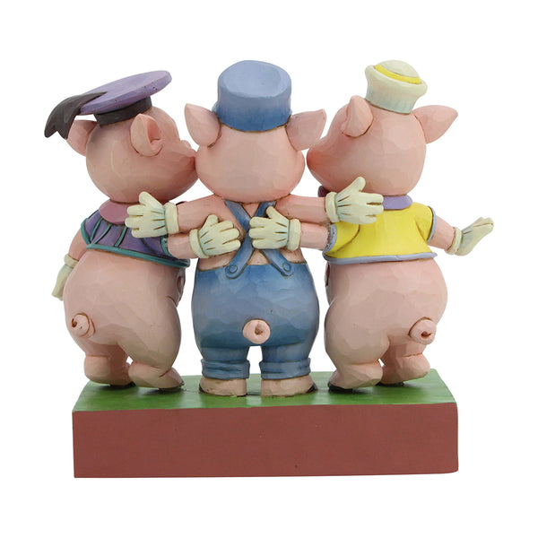 Jim Shore Disney Traditions - Three Little Pigs - Squealing Siblings