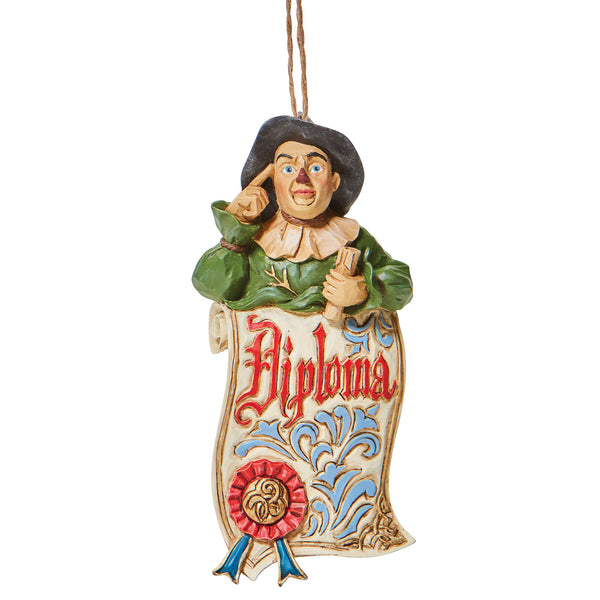 Jim Shore Wizard Of Oz - Scarecrow Diploma - Hanging