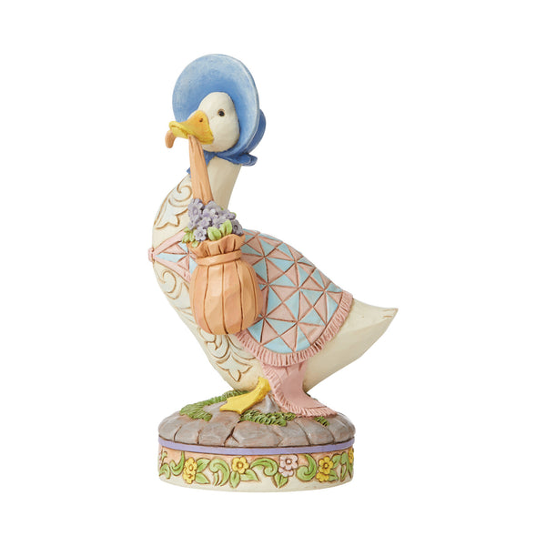 Jim Shore Beatrix Potter Jemima Puddle-duck 15cm Wearing A Shawl And A Poke Bonnet