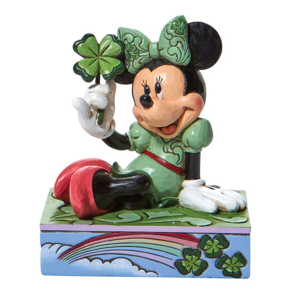 Jim Shore Disney Traditions - Minnie Mouse - Shamrock Wishes