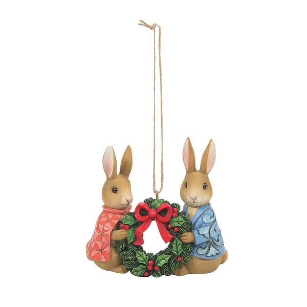 Jim Shore - Beatrix Potter - Peter Rabbit W/flopsy Hanging Wreath