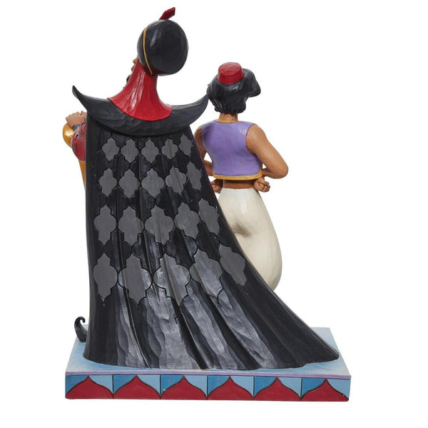 Jim Shore Disney Traditions - Aladdin And Jafar Good Vs Evil - Clever And Cruel