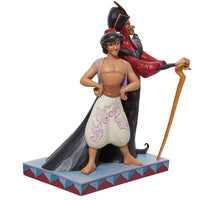Jim Shore Disney Traditions - Aladdin And Jafar Good Vs Evil - Clever And Cruel