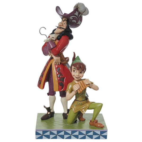 Jim Shore Disney Traditions - Peter Pan And Captain Hook - Devious And Daring