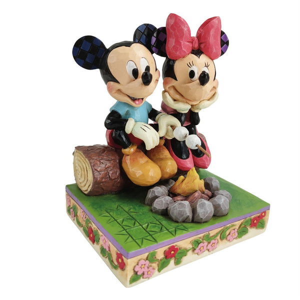 Jim Shore Disney Traditions - Mickey And Minnie Campfire - Love Warms The Heart