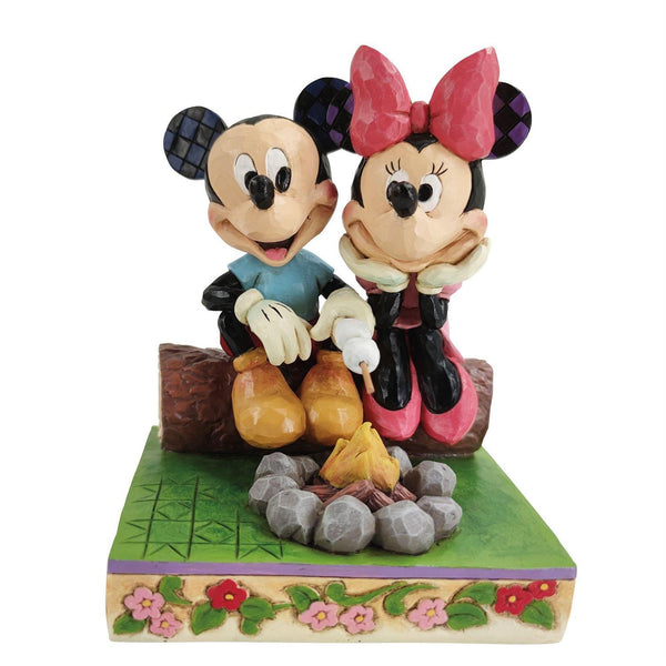 Jim Shore Disney Traditions - Mickey And Minnie Campfire - Love Warms The Heart