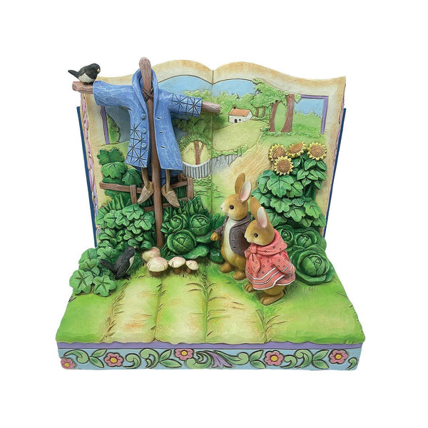 Jim Shore Beatrix Potter Peter And Benjamin By Scarecrow Storybook