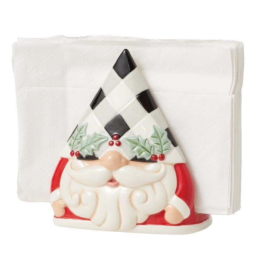 Jim Shore Highland Glen Gnome Napkin Holder