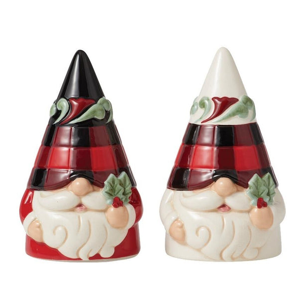 Jim Shore Highland Glen Gnome Set Of Salt And Pepper Shakers