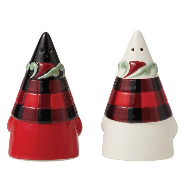 Jim Shore Highland Glen Gnome Set Of Salt And Pepper Shakers