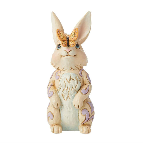 Jim Shore Heartwood Creek Bunny W/butterfly 8cm 
