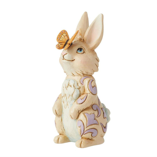 Jim Shore Heartwood Creek Bunny W/butterfly 8cm 