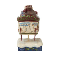 Jim Shore Heartwood Creek Victorian Santa In Sleigh Flight Of Festive Fancy