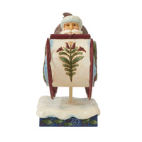 Jim Shore Heartwood Creek Victorian Santa In Sleigh Flight Of Festive Fancy
