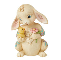 Jim Shore Heartwood Creek Bunny With Chick Mini