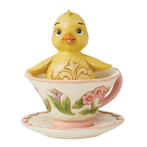 Jim Shore Heartwood Creek Mini Chick In Teacup