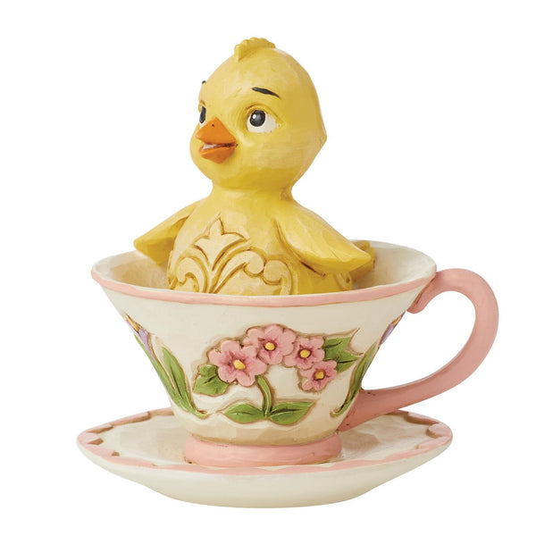 Jim Shore Heartwood Creek Mini Chick In Teacup