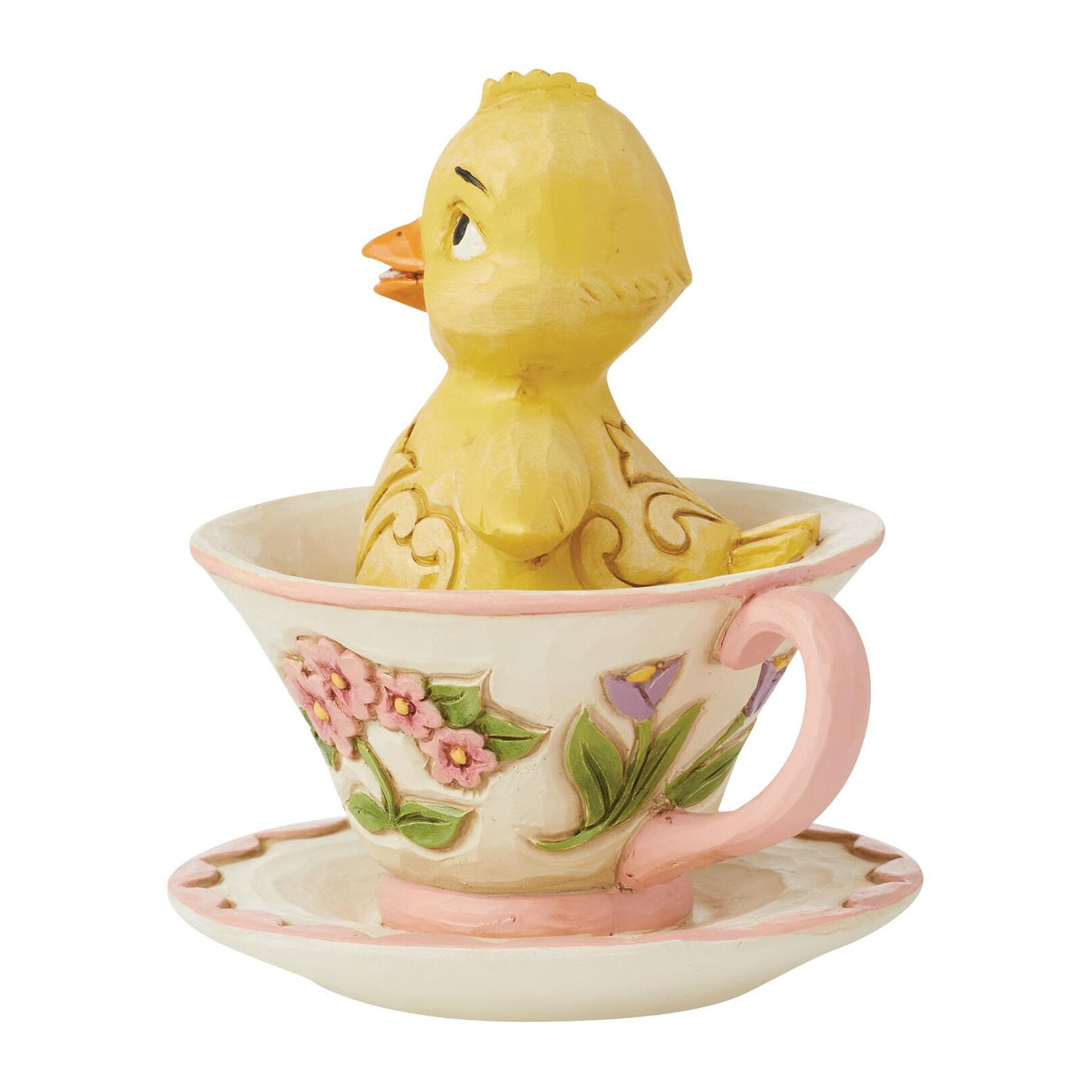 Jim Shore Heartwood Creek Mini Chick In Teacup