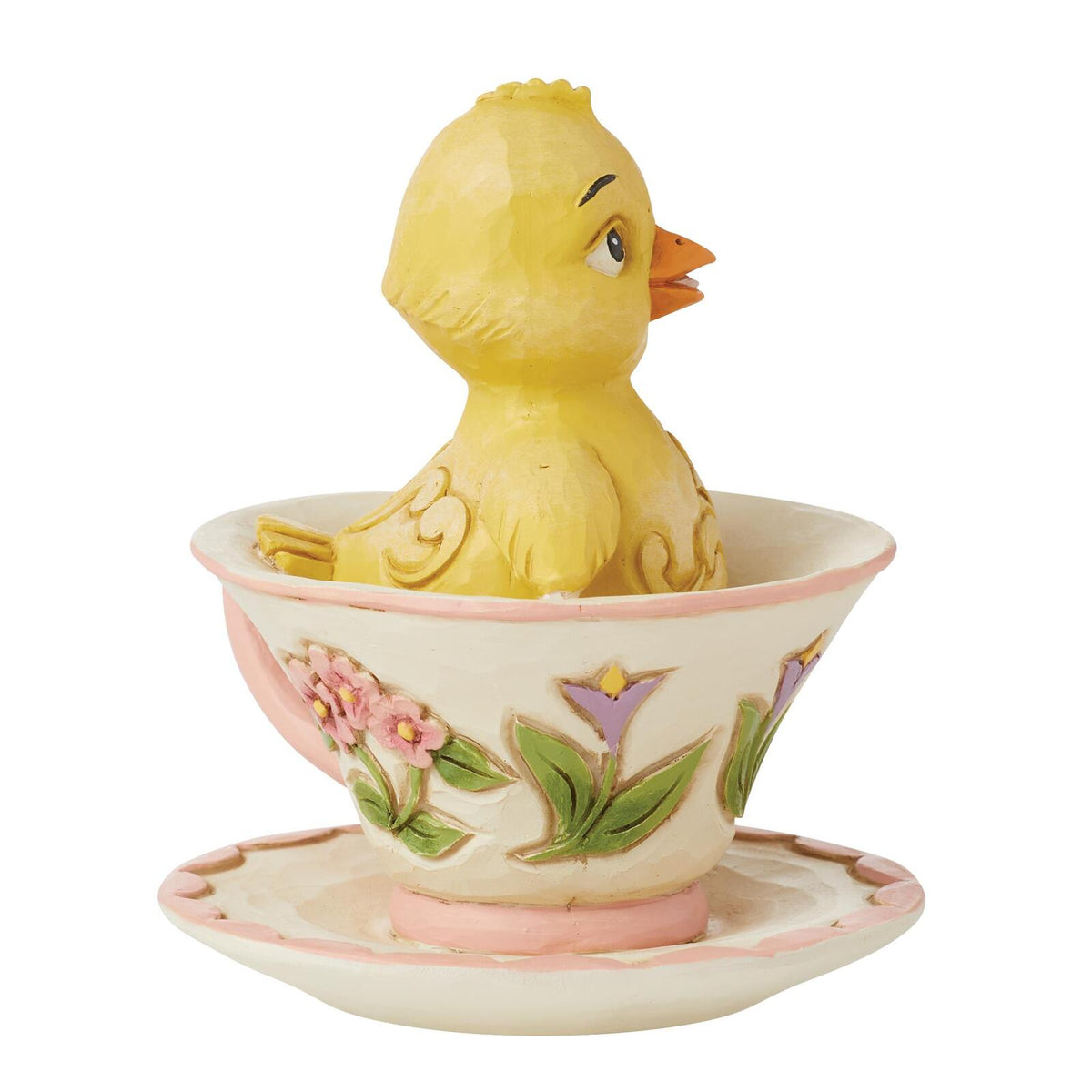 Jim Shore Heartwood Creek Mini Chick In Teacup