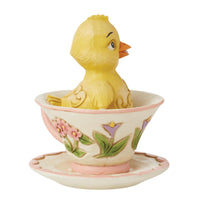 Jim Shore Heartwood Creek Mini Chick In Teacup