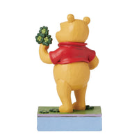 Jim Shore Disney Traditions Pooh With Clover & Pot - Lucky Oi' Bear