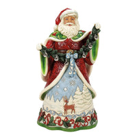 Jim Shore Heartwood Creek Santa With Bells - Claus For Celebration