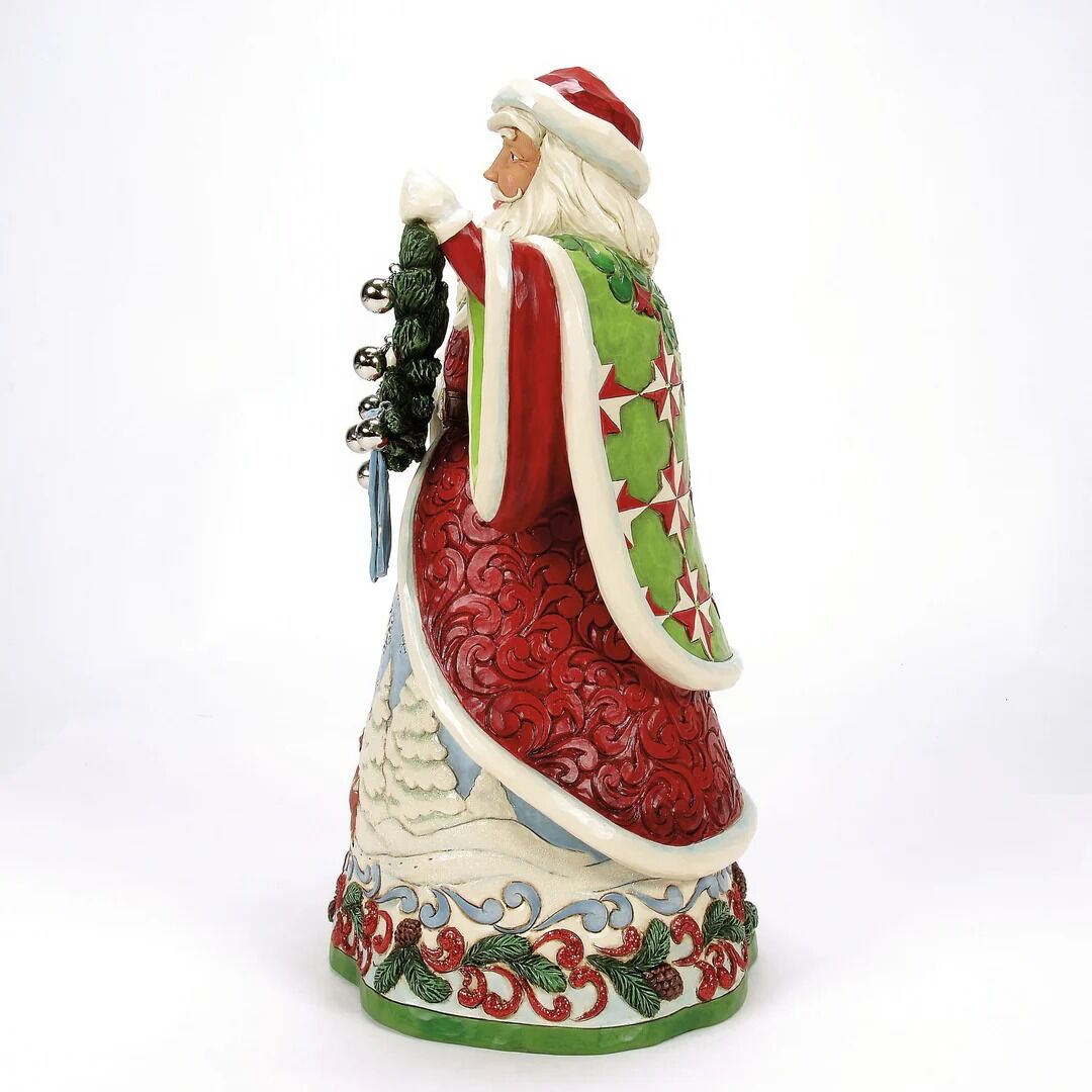 Jim Shore Heartwood Creek Santa With Bells - Claus For Celebration