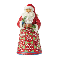 Jim Shore Heartwood Creek Santa With Snowman Dome - Frosty Keepsake