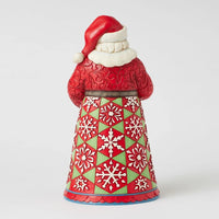 Jim Shore Heartwood Creek Santa With Snowman Dome - Frosty Keepsake