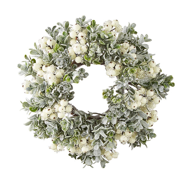 Candle Ring 10" Mistletoe Berry & Boxwood