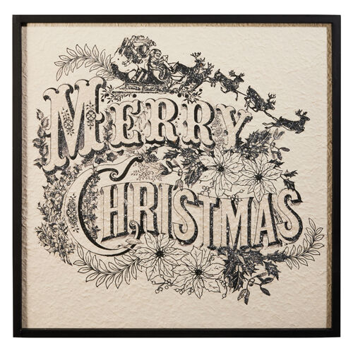Deck The Halls Vintage Wall Art 56cm