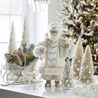 Santa Pere Noel With Pearls Champagne 18"