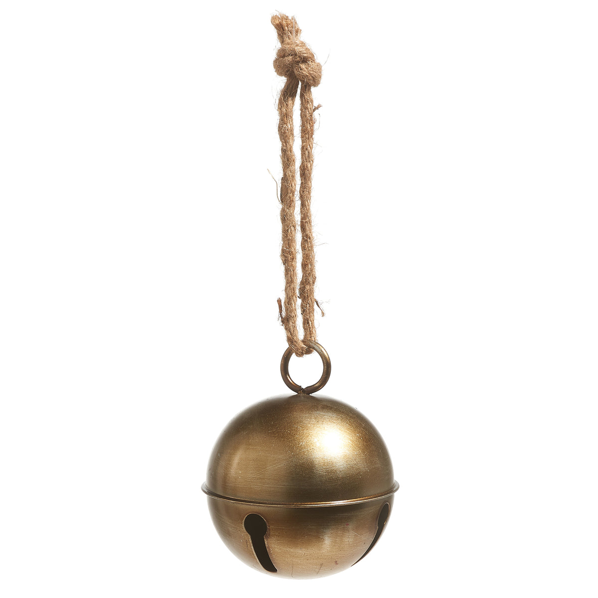Bell Ornament Winterberry 7'' Antique Gold