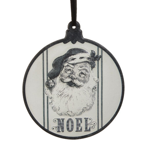 Deck The Halls Vintage Noel Metal Wall Ornament Raz Imports  10"