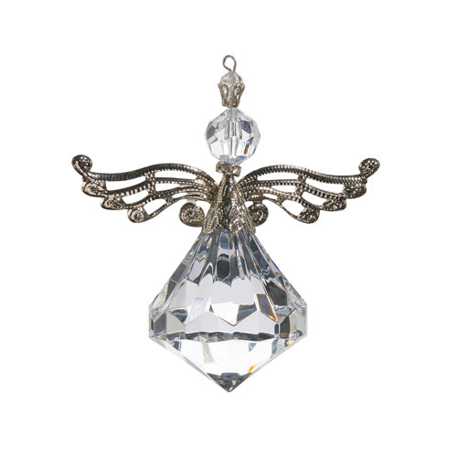 DECORATION ANGEL 4" CRYSTAL