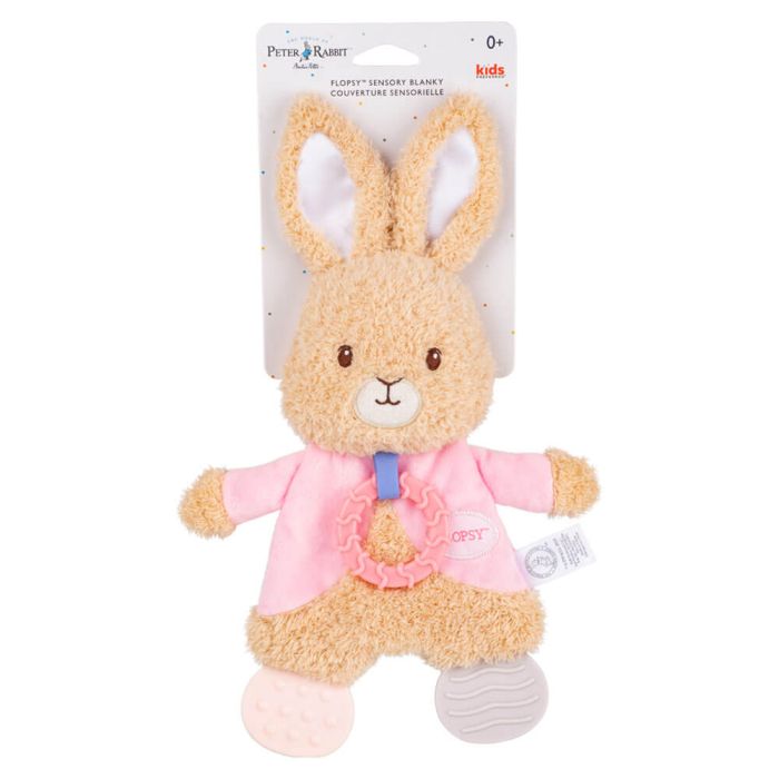 Peter Rabbit Flopsy Bunny Sensory Blanket With Crinkle