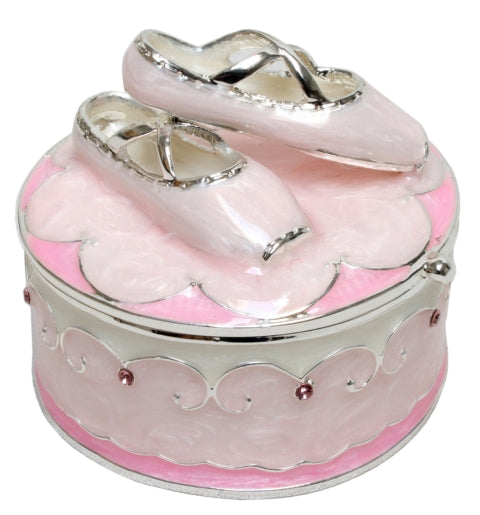Trinket Box Ballet Shoes Pink 