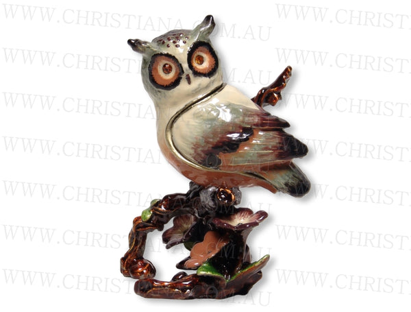 Trinket Box - Owl On Branch 