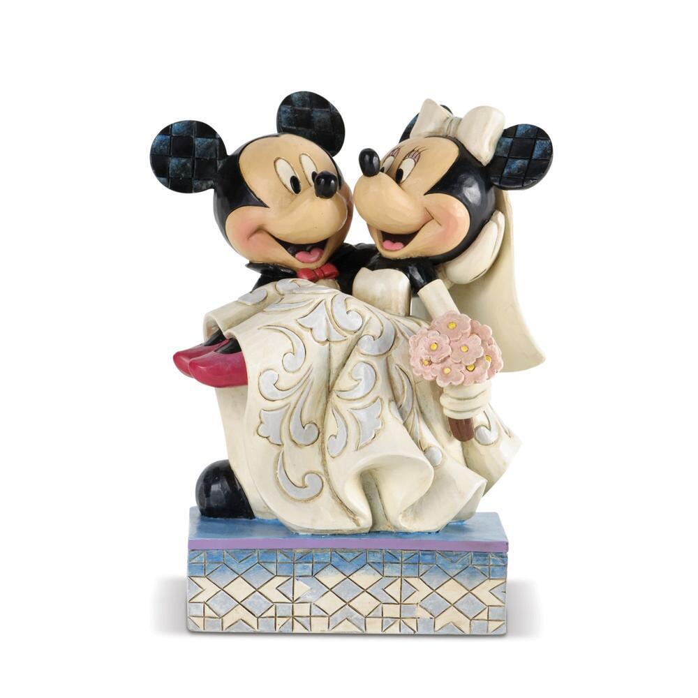 Jim Shore Disney Traditions - Mickey And Minnie Wedding - Congratulations  16.5cm
